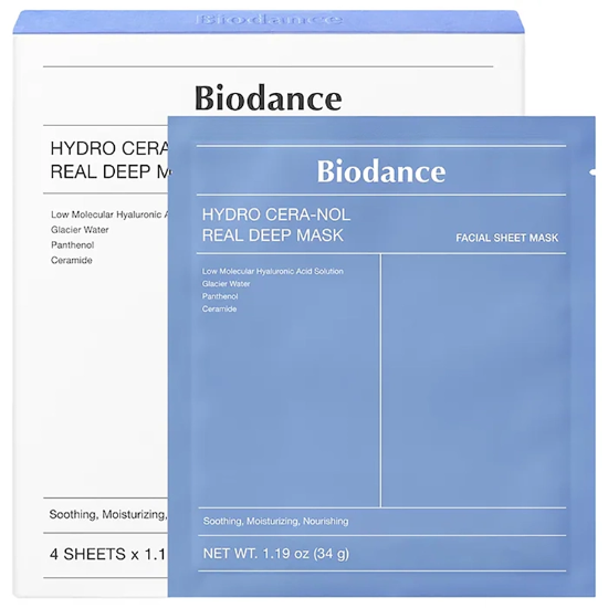 تصویر  ماسک ورقه ای بایودنس Biodance مدل Hydro Cera-nol Real Deep بسته 4 عددی
