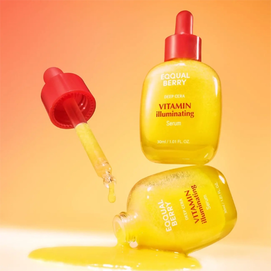 تصویر  سرم ضد لک صورت اکوال بری EQQUALBERRY مدل Vitamin Illuminating هیالورونیک اسید