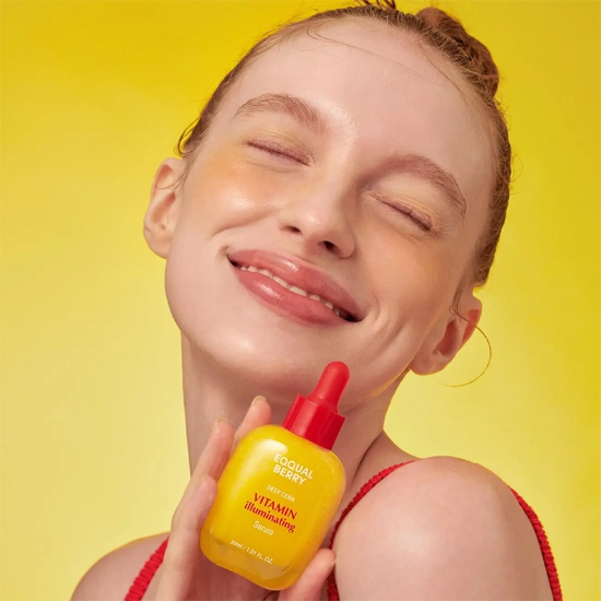 تصویر  سرم ضد لک صورت اکوال بری EQQUALBERRY مدل Vitamin Illuminating هیالورونیک اسید