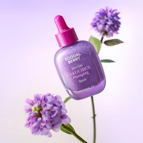 تصویر  سرم باکوچیول اکوال بری EQQUALBERRY مدل Plumping جوان ساز و حجم دهنده