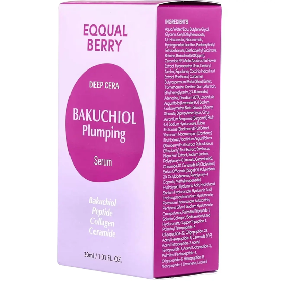 تصویر  سرم باکوچیول اکوال بری EQQUALBERRY مدل Plumping جوان ساز و حجم دهنده