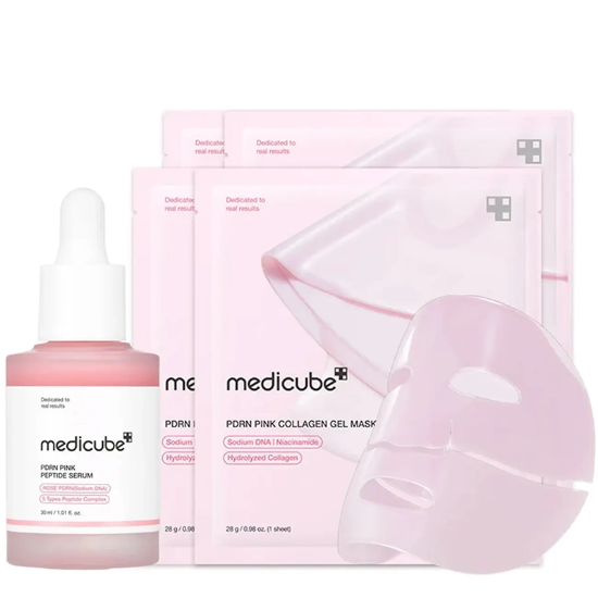 تصویر  سرم صورت پپتاید جوانساز مدی کیوب medicube اصل مدل Pink حجم 30ML