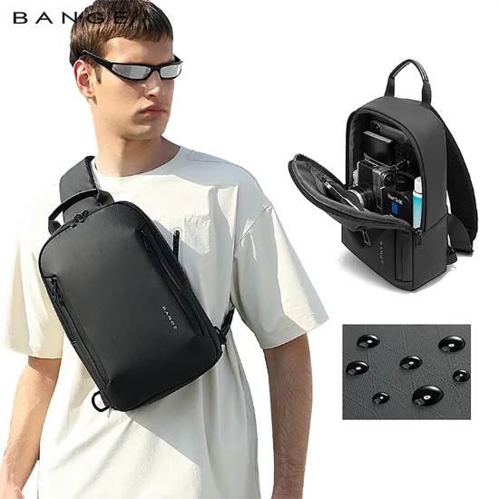 تصویر  کیف کراس بادی مردانه بنج BANGE BG-3077 ضدآب