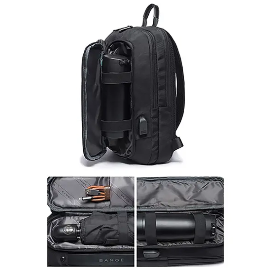 تصویر  کیف کراس بادی بنج اصل Bange BG-7079 ضدآب USB دار