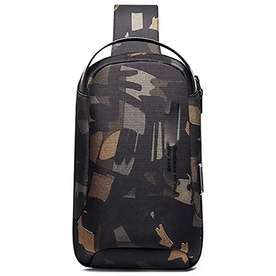 تصویر  کیف کراس بادی مردانه بنج BANGE اصل مدل BG-7221 ضدآب با درگاه شارژ