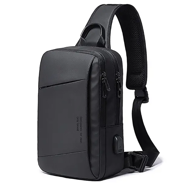 تصویر  کیف کراس بادی مردانه USB دار بنج Bange BG-22002