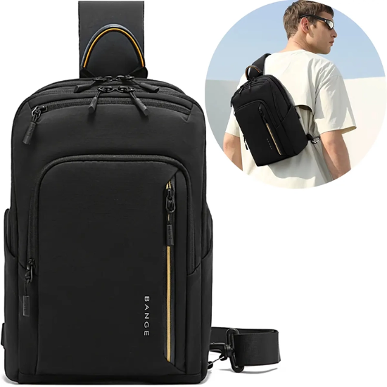 تصویر  کیف کراس بادی مردانه بنج BANGE BG-7868 ضدآب مناسب تبلت 9.5 اینچ