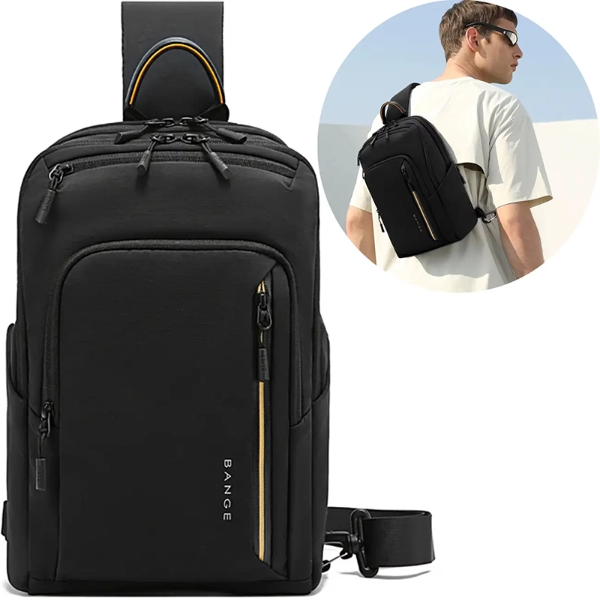 تصویر  کیف کراس بادی مردانه بنج BANGE BG-7868 ضدآب مناسب تبلت 9.5 اینچ