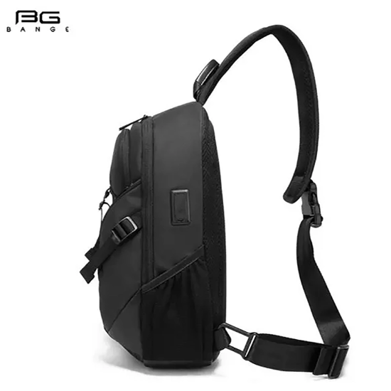 تصویر  کیف کراس بادی مردانه بنج اصل Bange BG-77120 ضد آب USB دار