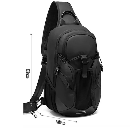 تصویر  کیف کراس بادی مردانه بنج اصل Bange BG-77120 ضد آب USB دار
