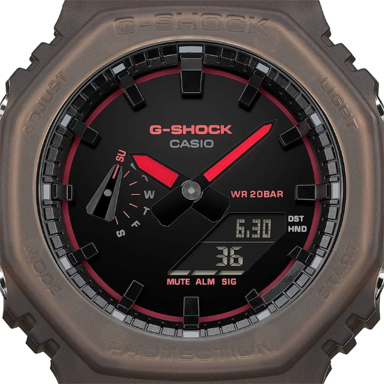 تصویر  ساعت مچی مردانه کاسیو CASIO G-SHOCK مدل GA-2100K-5ADR شفاف و ضد ضربه