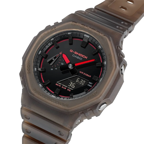 تصویر  ساعت مچی مردانه کاسیو CASIO G-SHOCK مدل GA-2100K-5ADR شفاف و ضد ضربه