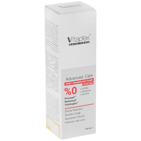 تصویر  فوم شستشو پس از کاشت مو ویتاپلکس مدل Advanced Care حجم 150 میلی لیتر