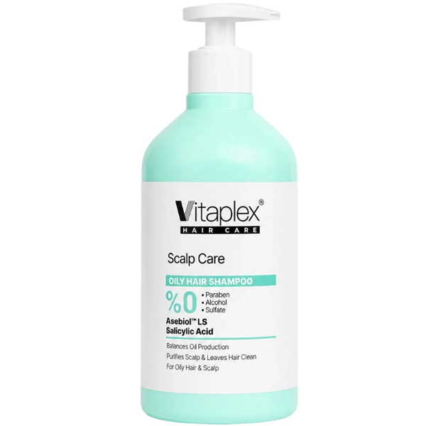 تصویر  شامپو مو ویتاپلکس مدل Scalp Care مناسب موهای چرب بدون سولفات 500ml
