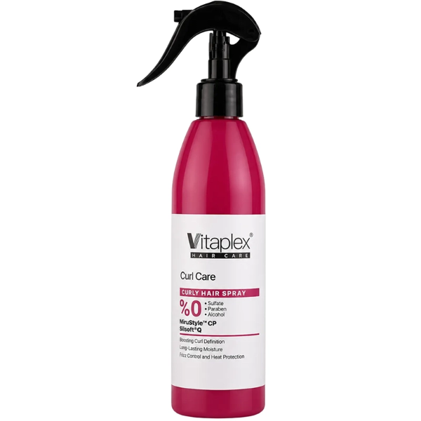 تصویر  اسپری آبرسان موی فر ویتاپلکس مدل CURL CARE بدون سولفات 300ml