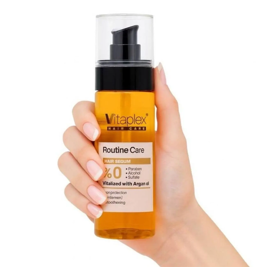 تصویر  سرم نرم کننده مو ویتاپلکس مدل Routine Care فاقد سولفات حاوی روغن آرگان 90ml