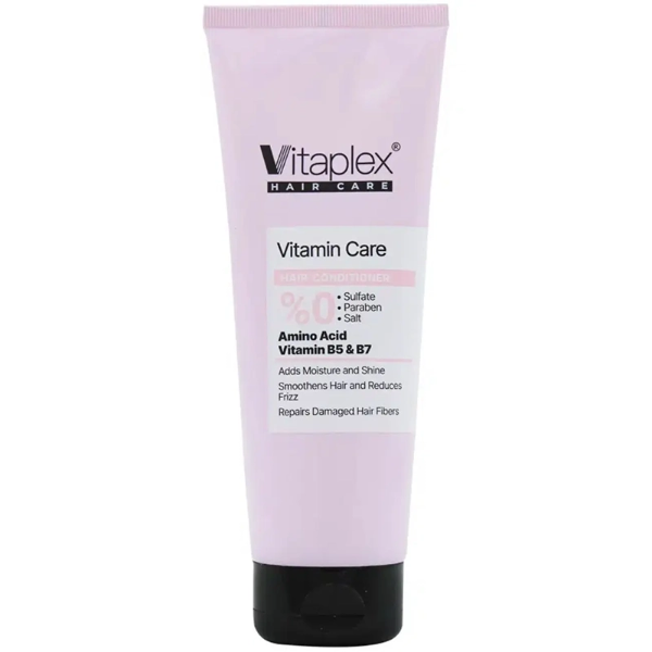 تصویر  نرم کننده موهای خشک و نرمال ویتاپلکس مدل Vitamin Care فاقد سولفات 250ml