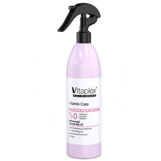 تصویر  اسپری نرم کننده مو ویتاپلکس مدل Vitamin Care فاقد سولفات مناسب موی خشک و نرمال 300ml