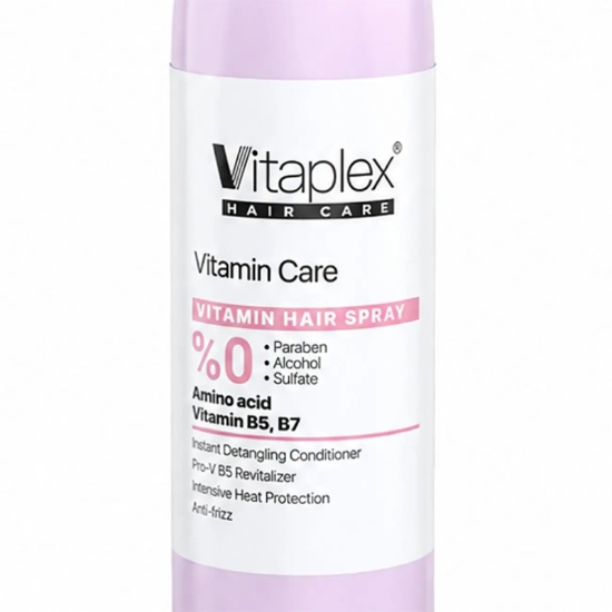 تصویر  اسپری نرم کننده مو ویتاپلکس مدل Vitamin Care فاقد سولفات مناسب موی خشک و نرمال 300ml