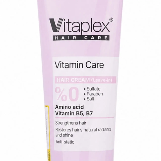 تصویر  کرم مو ویتاپلکس مدل Vitamin Care فاقد سولفات مناسب موی خشک و نرمال 150ml