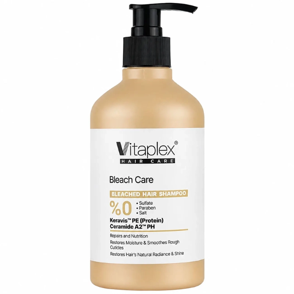 تصویر  شامپو مو ویتاپلکس مدل Bleach Care مناسب موهای دکلره شده و آسیب دیده حجم 500ml
