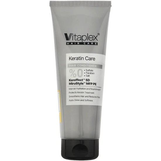 تصویر  نرم کننده مو ویتاپلکس مدل Keratin Care مناسب موی کراتین شده 250ml