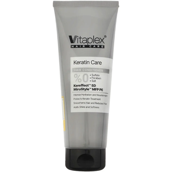تصویر  نرم کننده مو ویتاپلکس مدل Keratin Care مناسب موی کراتین شده 250ml