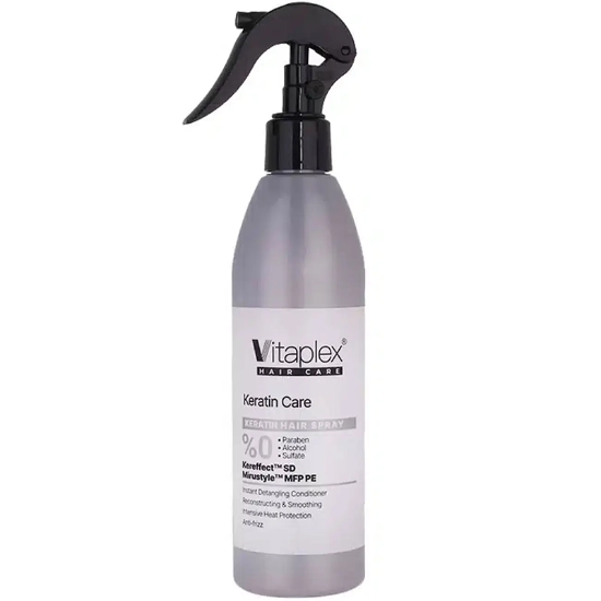 تصویر  اسپری نرم کننده مو ویتاپلکس مدل KC04 فاقد سولفات مناسب موی کراتین شده 300ml