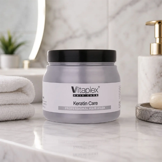 تصویر  ماسک مو ویتاپلکس مدل Keratin فاقد سولفات مناسب موی کراتین شده 500ml