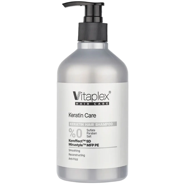 تصویر  شامپو مو ویتاپلکس مدل KC01 مناسب موی کراتین شده 500ml ضد موخوره