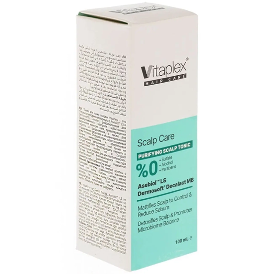 تصویر  تونیک مو ویتاپلکس مدل Scalp Care کنترل کننده چربی و ضد شوره کف سر 100ml