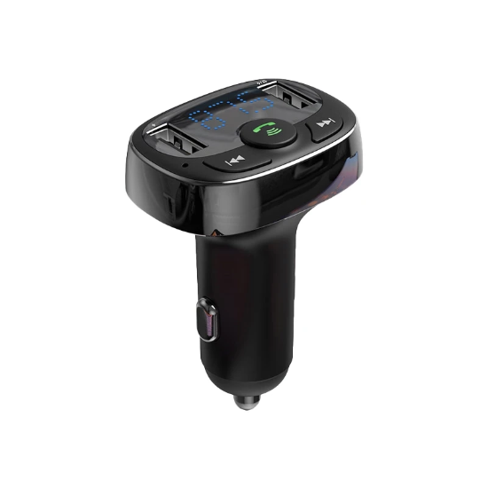 شارژر فندکی فست شارژ و گیرنده بلوتوثی ماشین بیسوس CCMT-01 S-09A