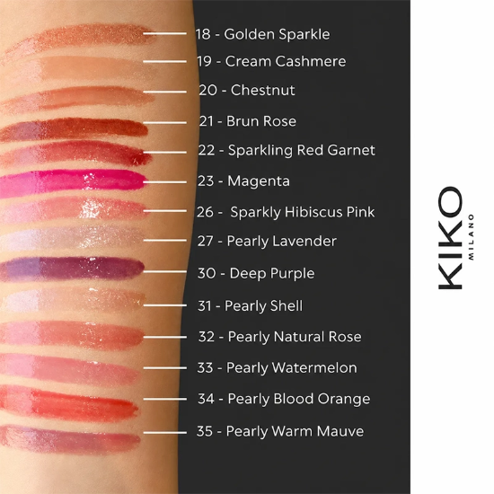 لیپ گلاس کیکو میلانو KIKO Milano اصل مدل 3D Hydra آبرسان