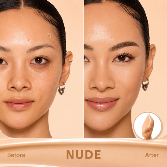 کانسیلر مایع شیگلم SHEGLAM اصل مدل Hideaway Full-Coverage فول کاور
