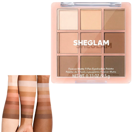 پالت سایه چشم شیگلم SHEGLAM اصل با 9 رنگ شاین و مات