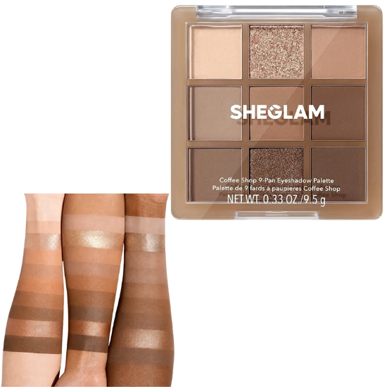 پالت سایه چشم شیگلم SHEGLAM اصل با 9 رنگ شاین و مات