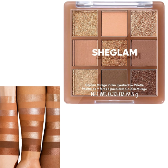 پالت سایه چشم شیگلم SHEGLAM اصل با 9 رنگ شاین و مات