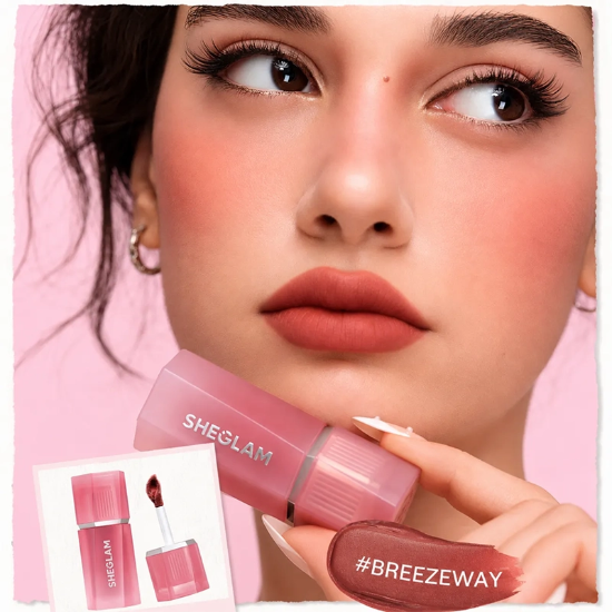 رژ لب و رژ گونه کرمی شیگلم SHEGLAM اصل