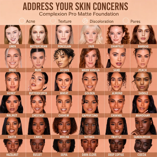 کرم پودر شیگلم SHEGLAM اصل مدل Complexion Pro حجم 30ml با ماندگاری بالا