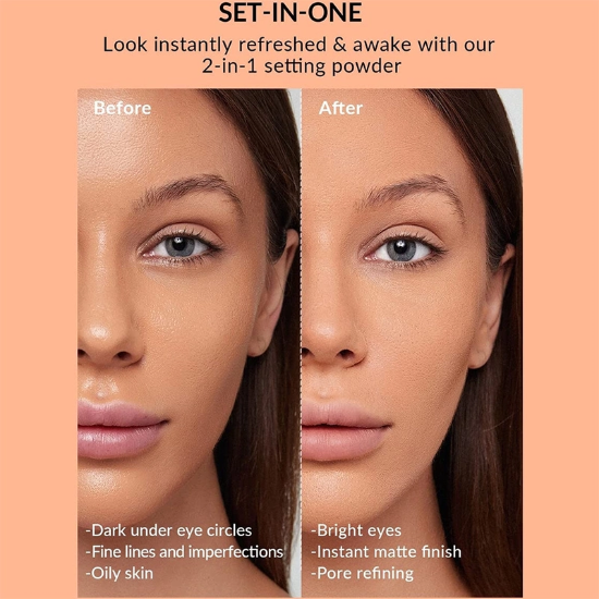 پودر فیکس دوکاره شیگلم SHEGLAM اصل مدل Insta-Ready