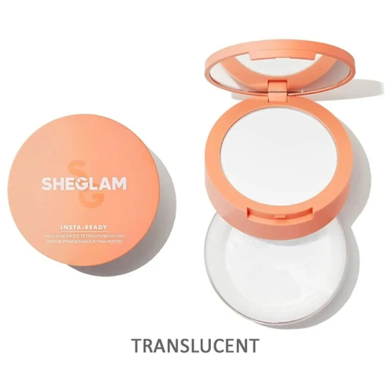 پودر فیکس دوکاره شیگلم SHEGLAM اصل مدل Insta-Ready