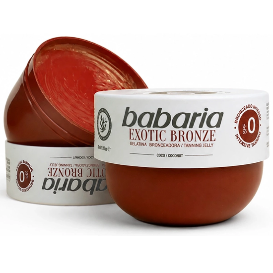 ژل برنزه کننده باباریا Babaria اصل مدل Exotic Bronze حجم 300 میلی لیتر