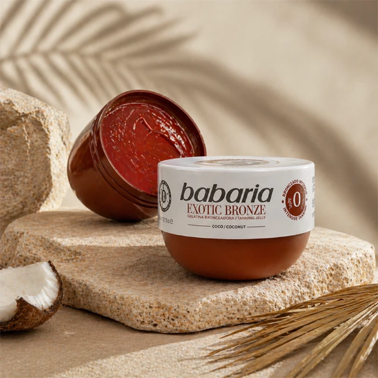ژل برنزه کننده باباریا Babaria اصل مدل Exotic Bronze حجم 300 میلی لیتر