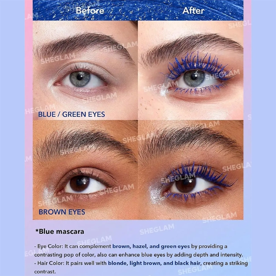 ریمل دوسر رنگی حجم دهنده و ضدآب شیگلم SHEGLAM اصل مدل All In One