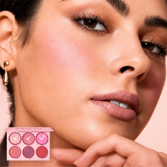 پالت رژگونه شیگلم SHEGLAM اصل مدل Floral Flush در 6 رنگ