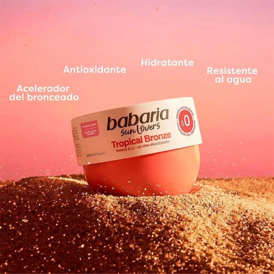 برنزه کننده باباریا babaria اصل مدل Tropical Bronze حجم 300ml