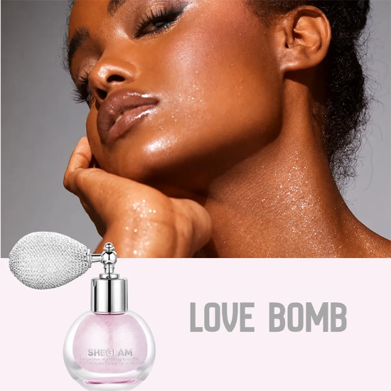 هایلایتر بدن شیگلم SHEGLAM اصل مدل Go Go Glow وزن 10g برای صورت، مو و بدن