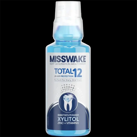 دهانشویه میسویک MISSWAKE مدل Total 12 با حجم 400 میلی لیتر