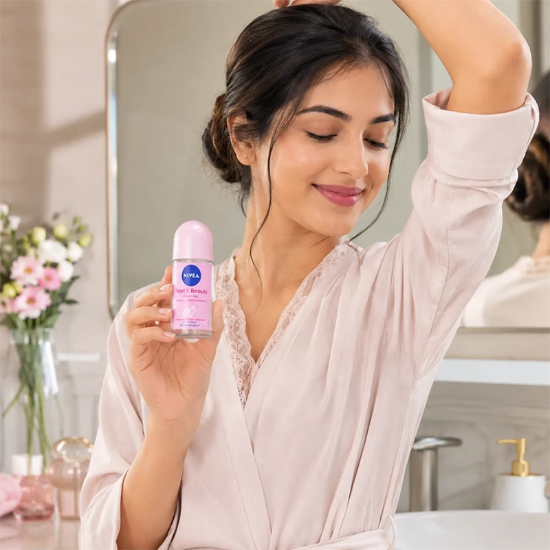 رول ضد تعریق زنانه نیوآ مدل Pearl And Beauty 72h حجم 50 میلی لیتر