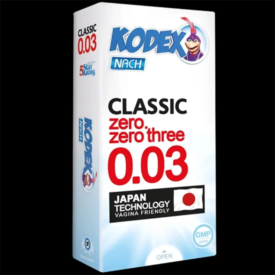 کاندوم ناچ کدکس KODEX مدل CLASSIC ضخامت بسیار نازک 30 میکرون